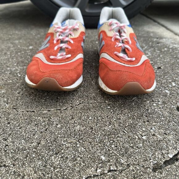 New Balance 997H Energy Red Atomic Sneakers Mens 9 Yellow Suede CM007HJP Shoes - Picture 3 of 13